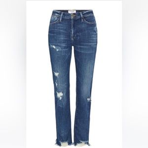 FRAME Denim Le High Straight Jeans Dark Wash Size 26